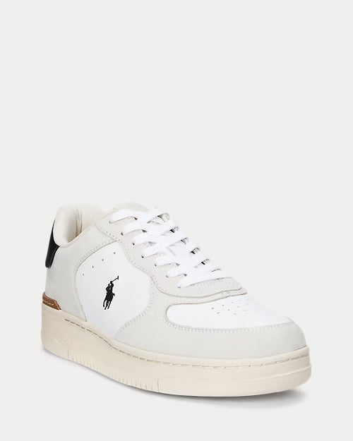 Ralph Lauren Masters Court Nubuck & Leather Sneaker