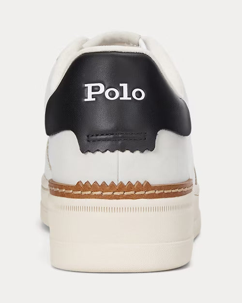 Ralph Lauren Masters Court Nubuck & Leather Sneaker