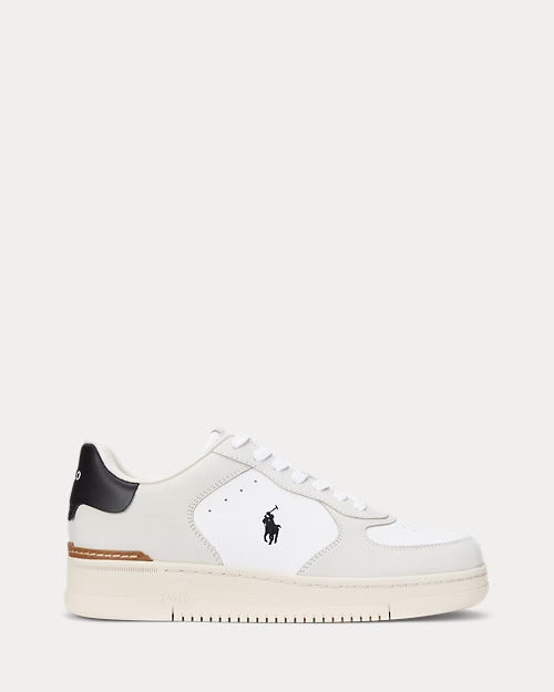 Ralph Lauren Masters Court Nubuck & Leather Sneaker
