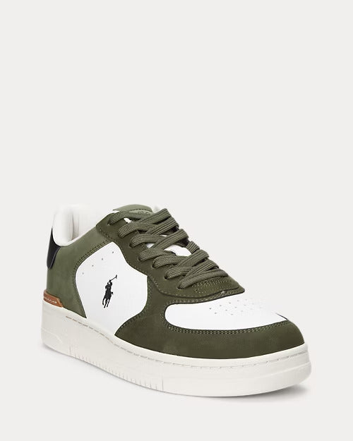Ralph Lauren Masters Court Nubuck & Leather Sneaker