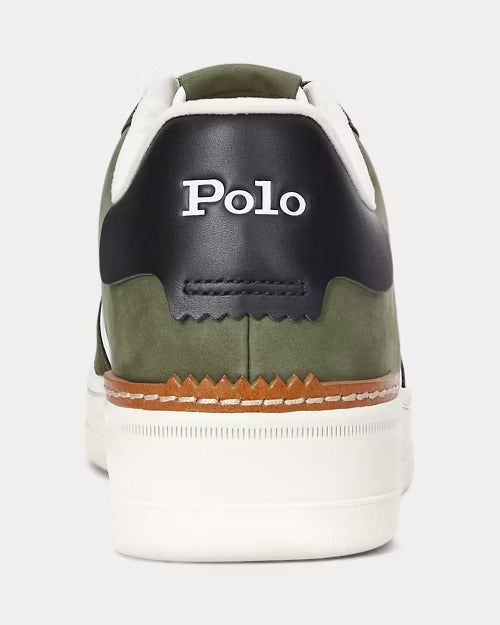 Ralph Lauren Masters Court Nubuck & Leather Sneaker