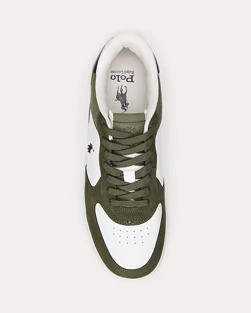 Ralph Lauren Masters Court Nubuck & Leather Sneaker