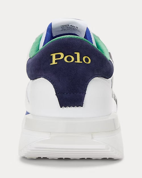 Ralph Lauren Train 89 Logo Leather & Oxford Sneaker