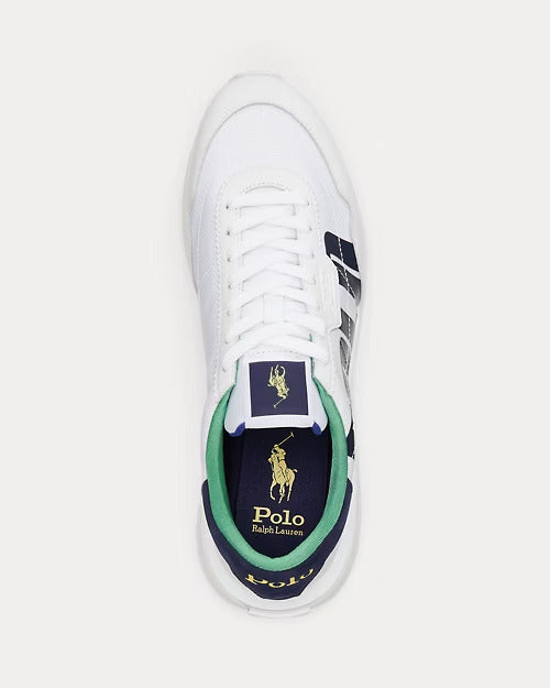 Ralph Lauren Train 89 Logo Leather & Oxford Sneaker