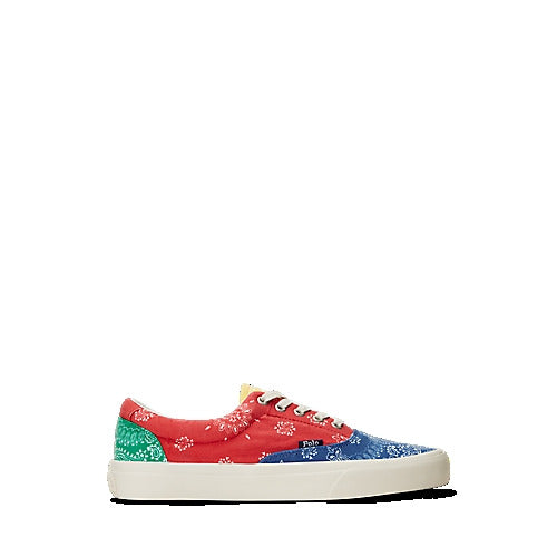 Ralph Lauren Keaton Bandanna-Print Canvas Sneaker