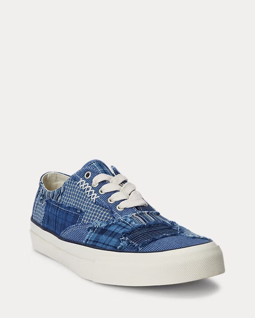 Ralph Lauren Keaton Indigo Patchwork Sneaker
