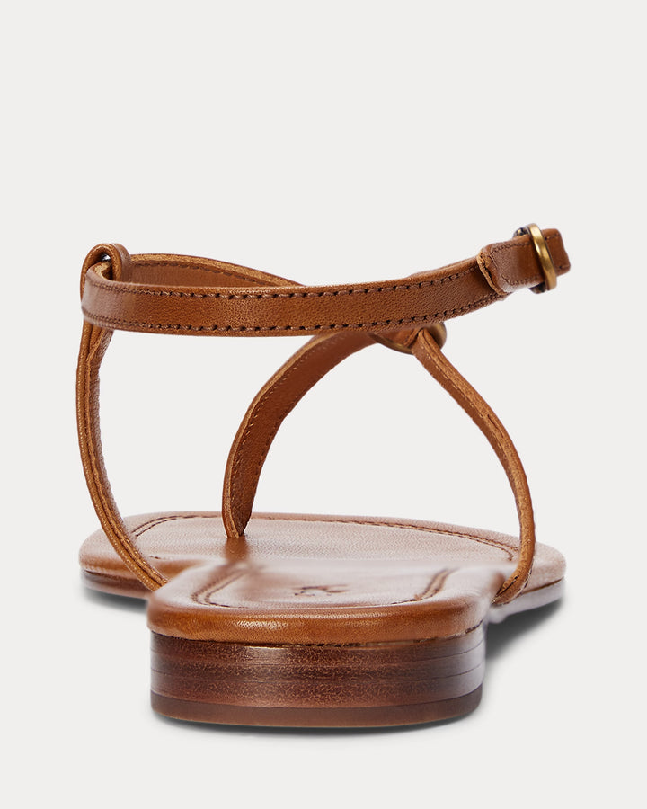 Ralph Lauren O-Ring Leather Sandal
