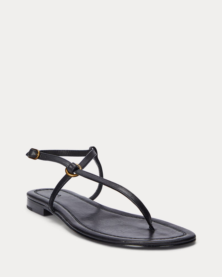 Ralph Lauren O-Ring Leather Sandal