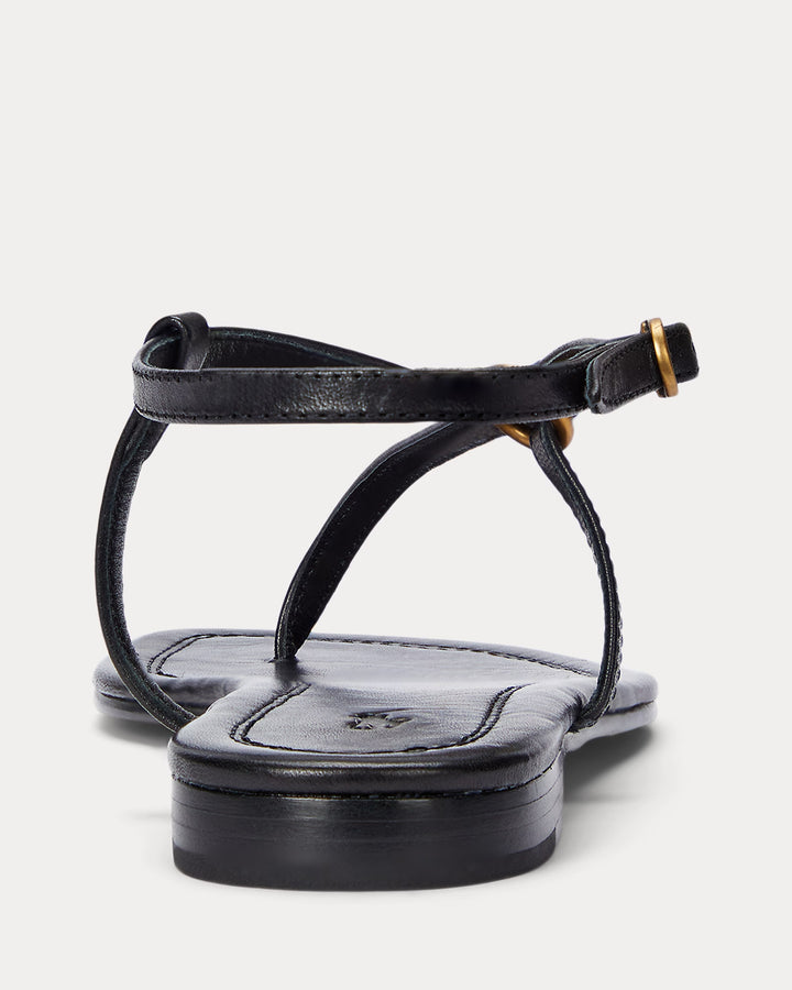 Ralph Lauren O-Ring Leather Sandal