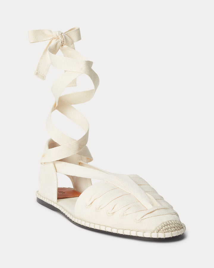 Ralph Lauren Canvas Lace-Up Espadrille