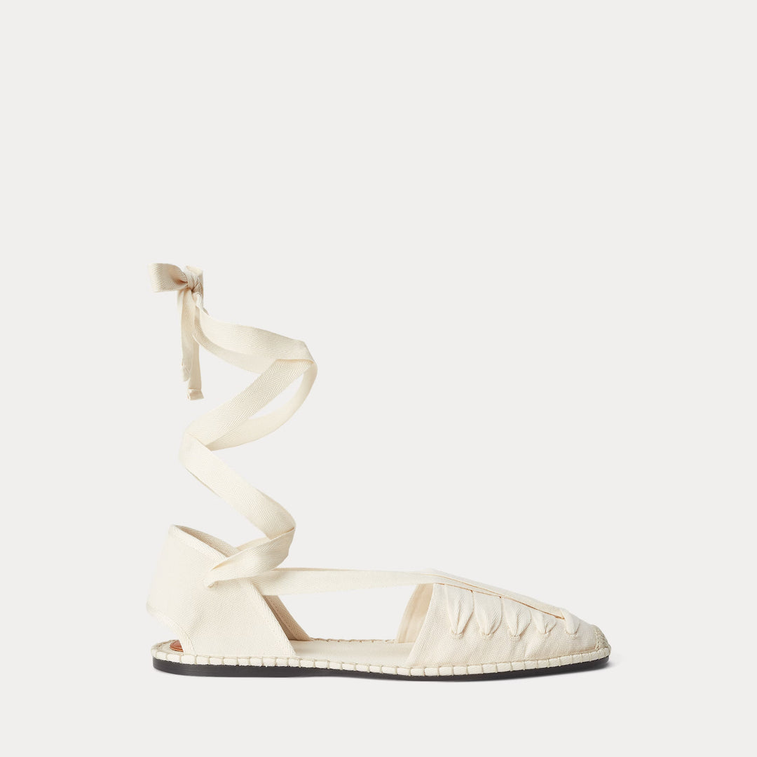 Ralph Lauren Canvas Lace-Up Espadrille