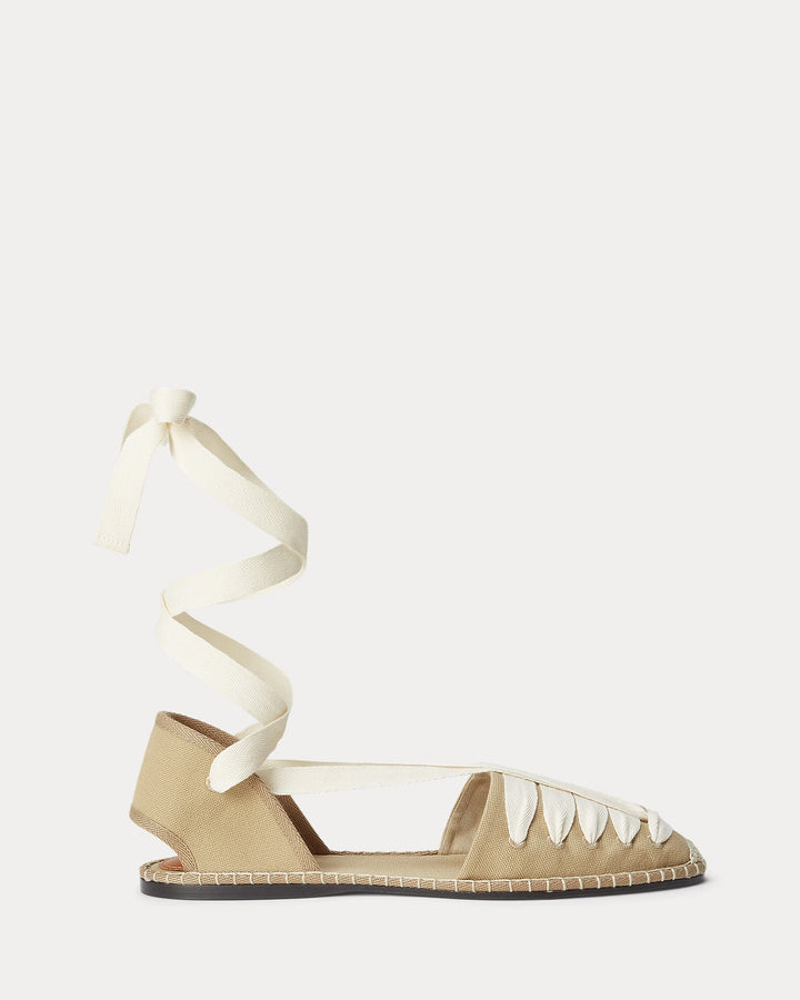 Ralph Lauren Canvas Lace-Up Espadrille