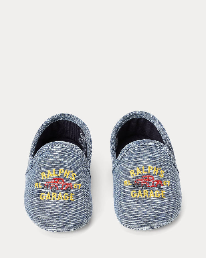 Ralph Lauren Ralph’s Garage Cotton Denim Ash Slipper