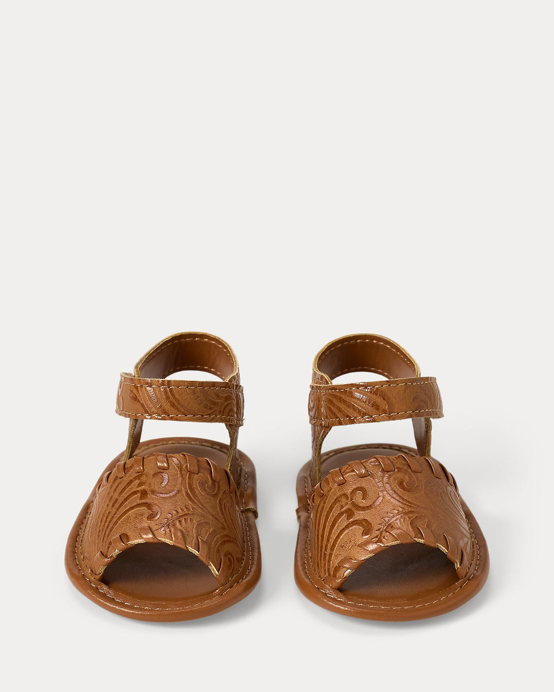 Ralph Lauren Whipstitch Faux-Leather Sandal