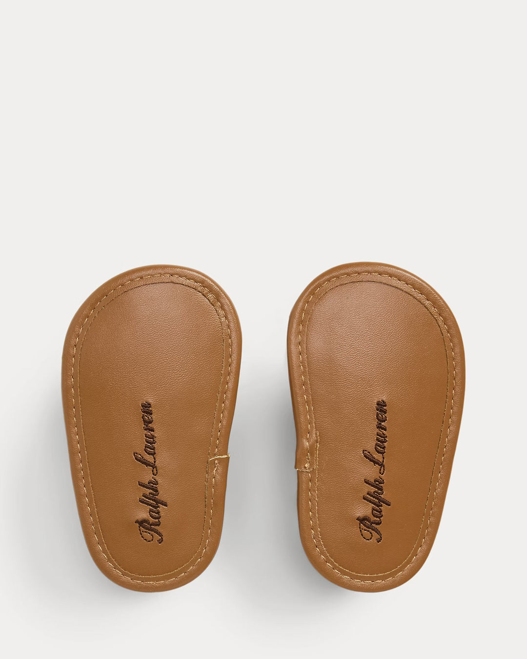 Ralph Lauren Whipstitch Faux-Leather Sandal