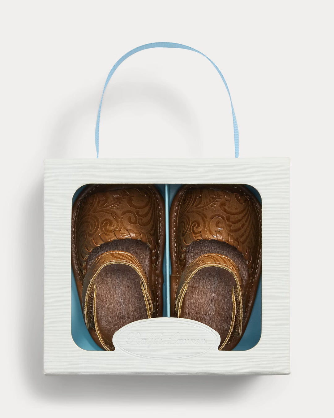 Ralph Lauren Whipstitch Faux-Leather Sandal