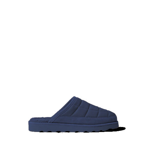 Ralph Lauren Reade Suede-Trim Quilted Scuff Slipper