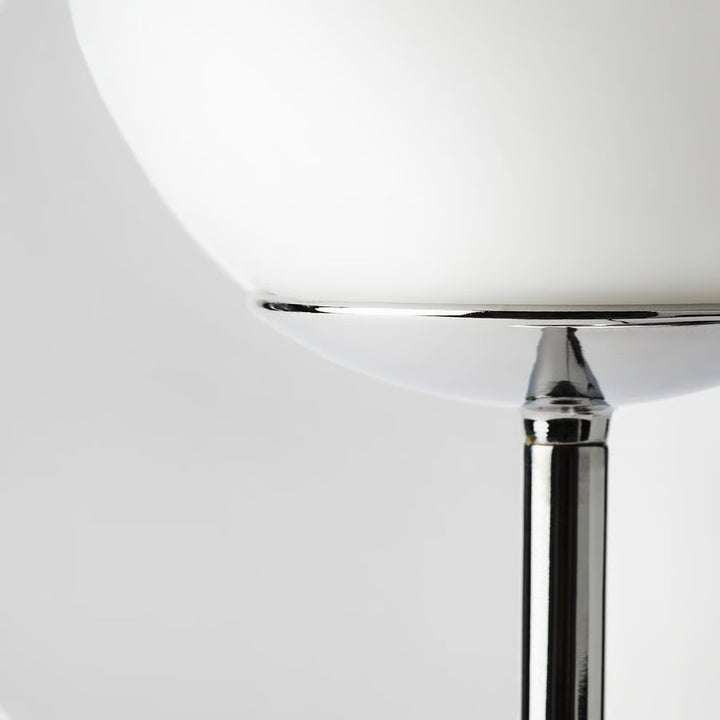 IKEA SIMRISHAMN Floor lamp, chrome plated/opal glass