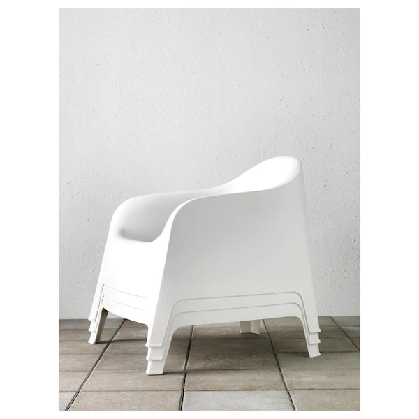 IKEA SKARPÖ Armchair, outdoor, white