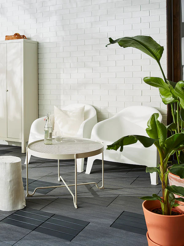 IKEA SKARPÖ Armchair, outdoor, white