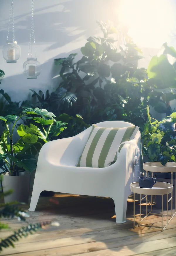 IKEA SKARPÖ Armchair, outdoor, white