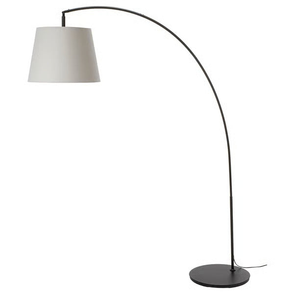 IKEA SKOTTORP / SKAFTET Floor lamp, arched, light gray