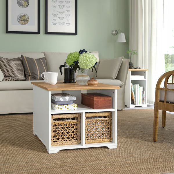 IKEA SKRUVBY Coffee table, white, 23 5/8x23 5/8 "