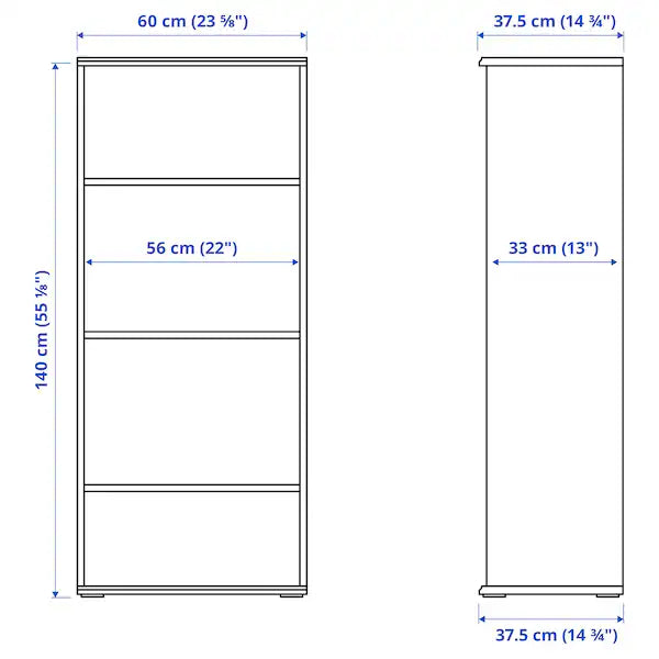 IKEA SKRUVBY TV storage combination, white, 85x15x55 1/8 "