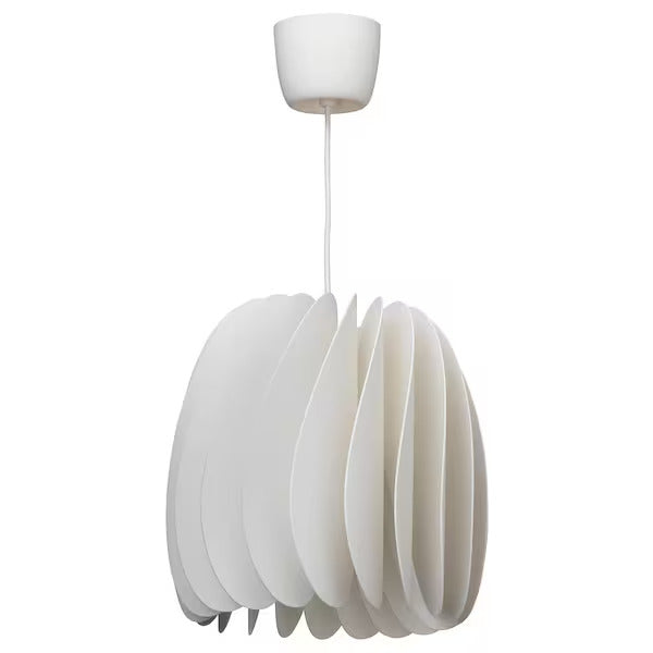 IKEA SKYMNINGEN Pendant lamp, white, 17 "