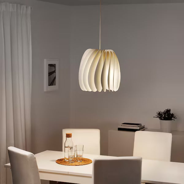 IKEA SKYMNINGEN Pendant lamp, white, 17 "