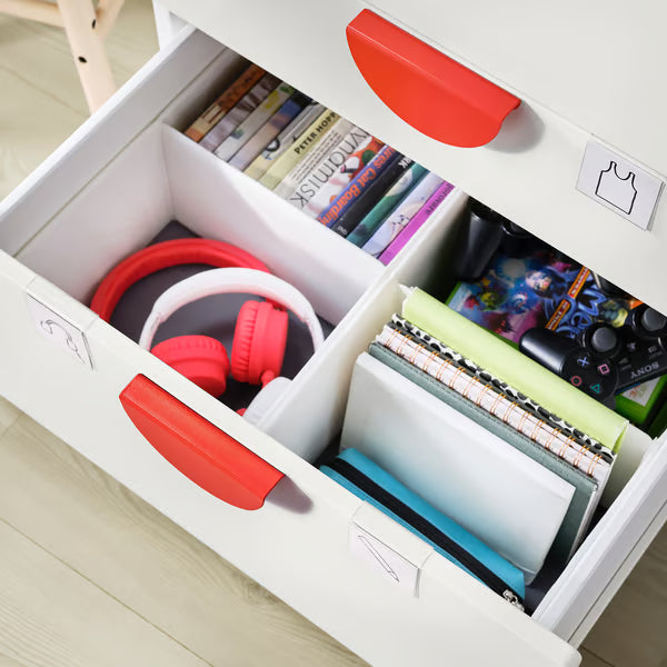 IKEA SMÅSTAD Loft bed, white with frame/with desk with 3 drawers, Twin