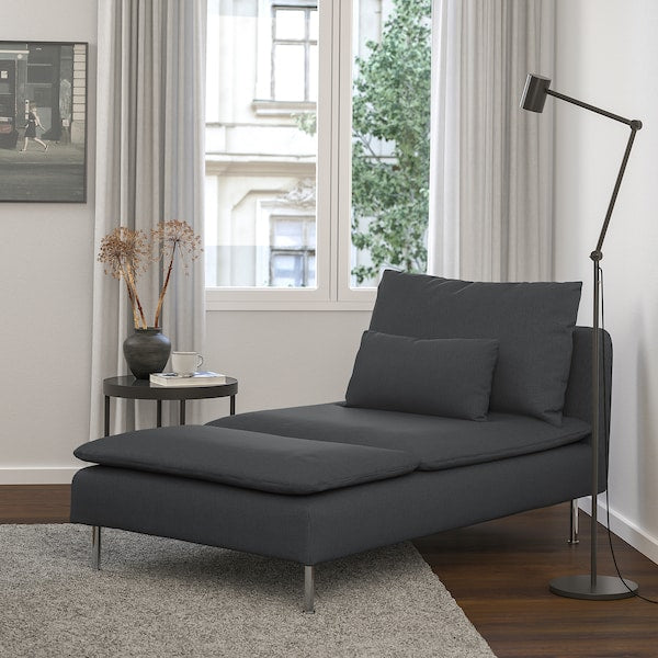IKEA SÖDERHAMN Chaise, Fridtuna dark gray