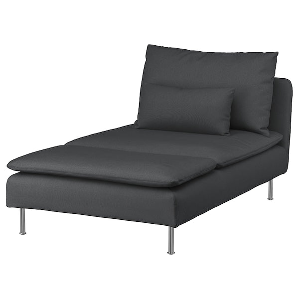 IKEA SÖDERHAMN Chaise, Fridtuna dark gray