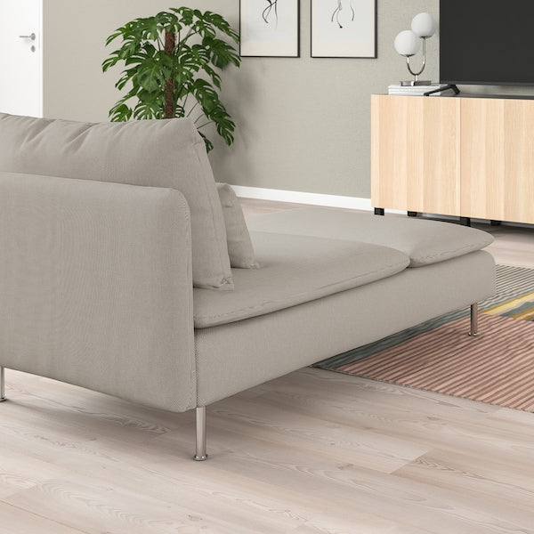 IKEA SÖDERHAMN Chaise, Fridtuna light beige