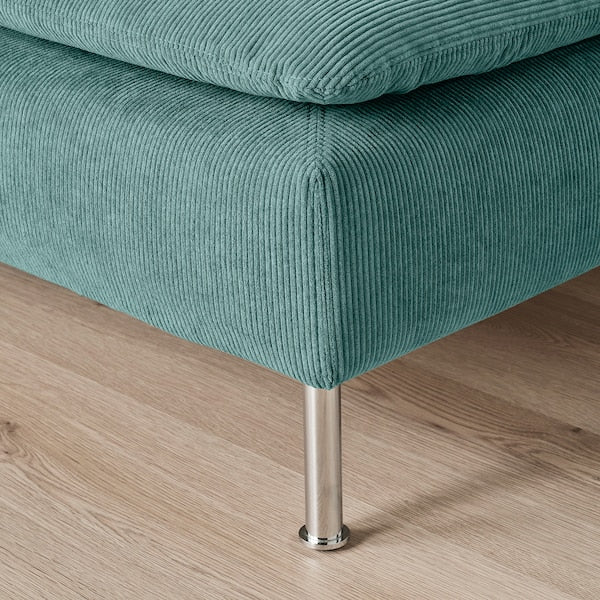 IKEA SÖDERHAMN Chaise, Kelinge gray-turquoise