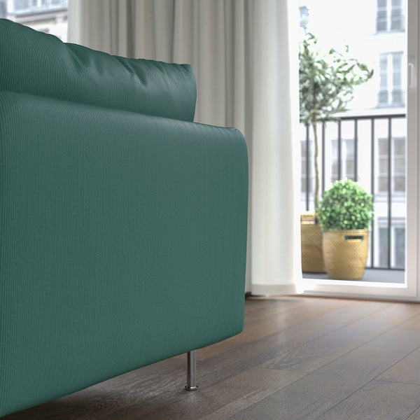 IKEA SÖDERHAMN Chaise, Kelinge gray-turquoise