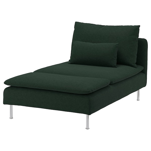 IKEA SÖDERHAMN Chaise, Tallmyra dark green