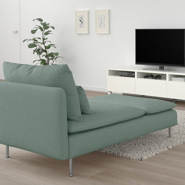 IKEA SÖDERHAMN Chaise, Tallmyra light green