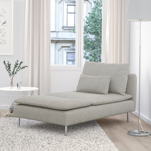 IKEA SÖDERHAMN Chaise, Viarp beige/brown
