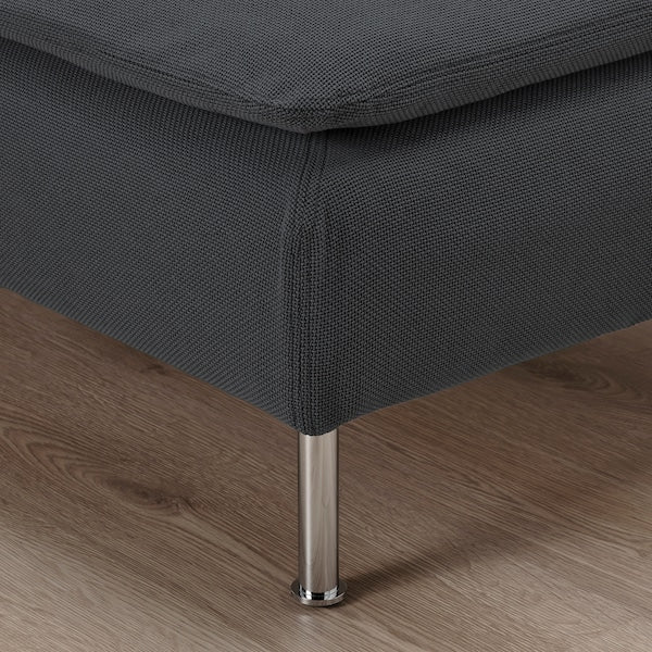 IKEA SÖDERHAMN Sofa, with open end/Fridtuna dark gray