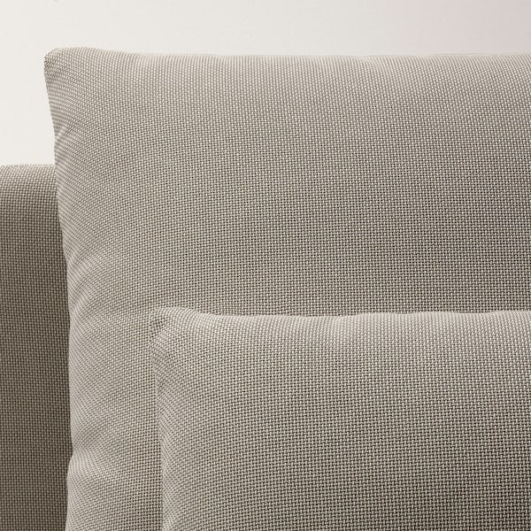 IKEA SÖDERHAMN Sofa, with open end/Fridtuna light beige