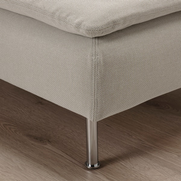 IKEA SÖDERHAMN Sofa, with open end/Fridtuna light beige