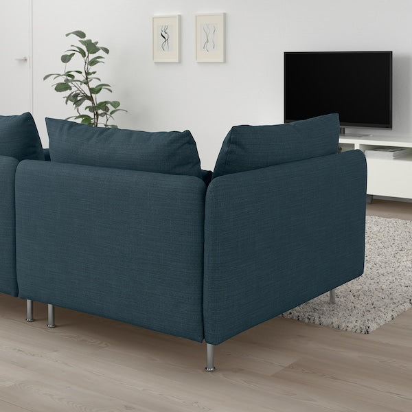IKEA SÖDERHAMN Sofa, with open end/Hillared dark blue