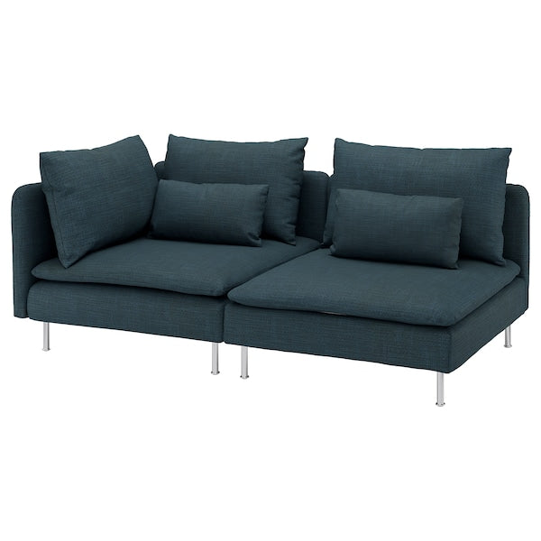 IKEA SÖDERHAMN Sofa, with open end/Hillared dark blue