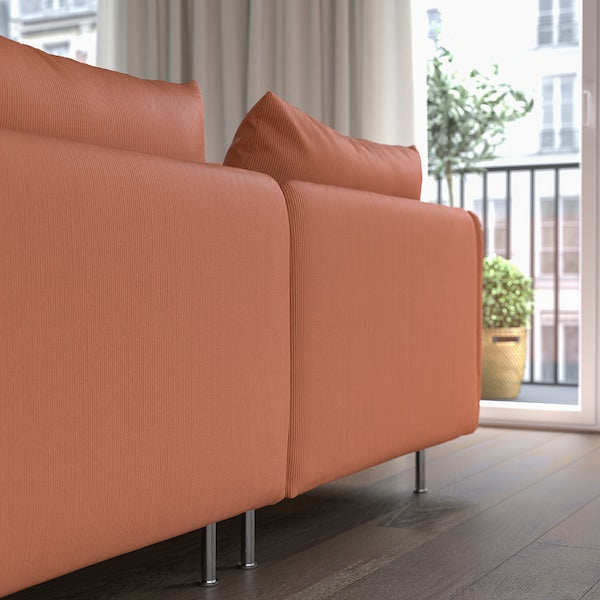 IKEA SÖDERHAMN Sofa, with open end/Kelinge rust