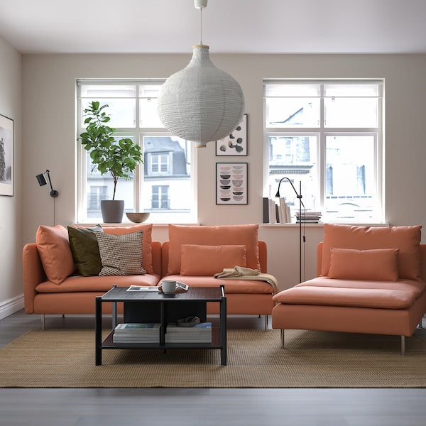 IKEA SÖDERHAMN Sofa, with open end/Kelinge rust