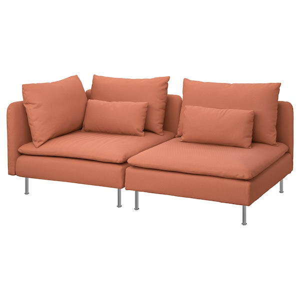 IKEA SÖDERHAMN Sofa, with open end/Kelinge rust