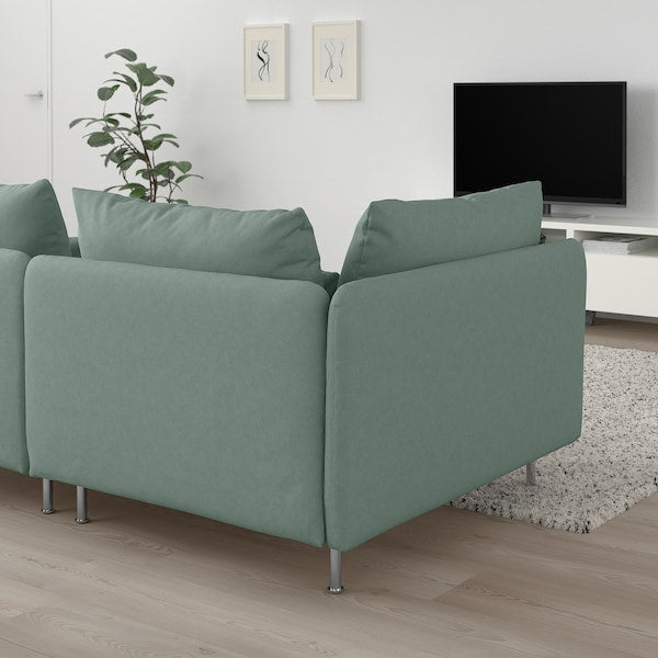 IKEA SÖDERHAMN Sofa, with open end/Tallmyra light green
