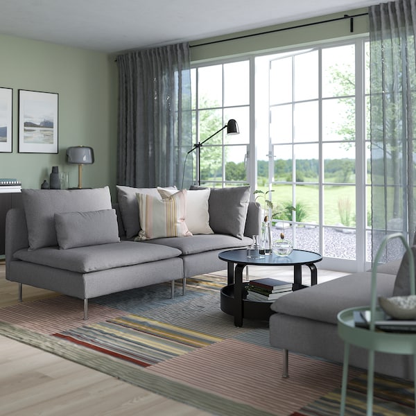 IKEA SÖDERHAMN Sofa, with open end/Tonerud gray