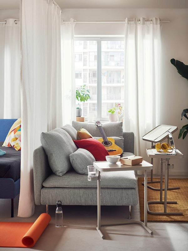 IKEA SÖDERHAMN Sofa, with open end/Viarp beige/brown